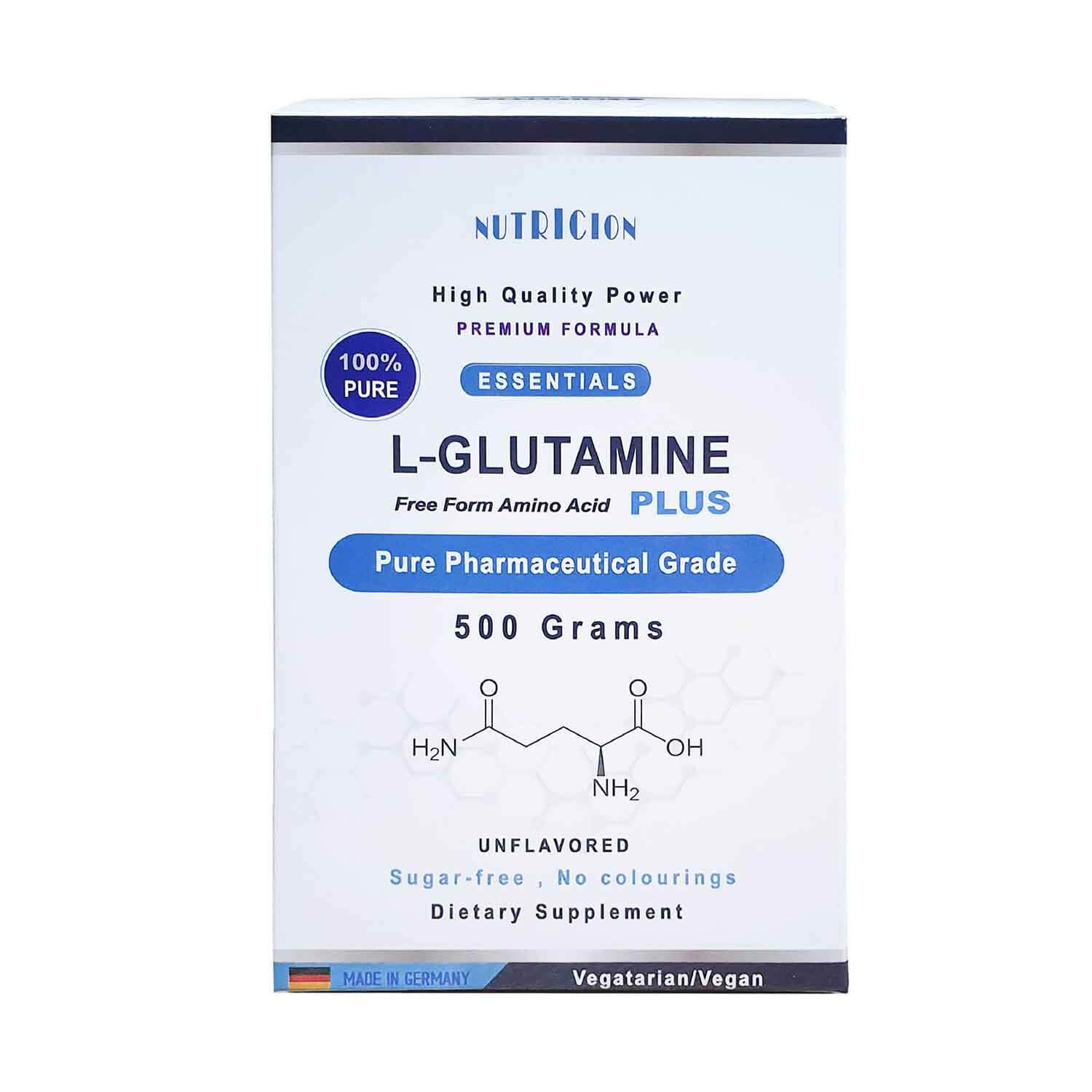 德國原裝進口 L-Glutamine 左旋麩醯胺酸 高單位粉末(全素可食)(500g罐裝)